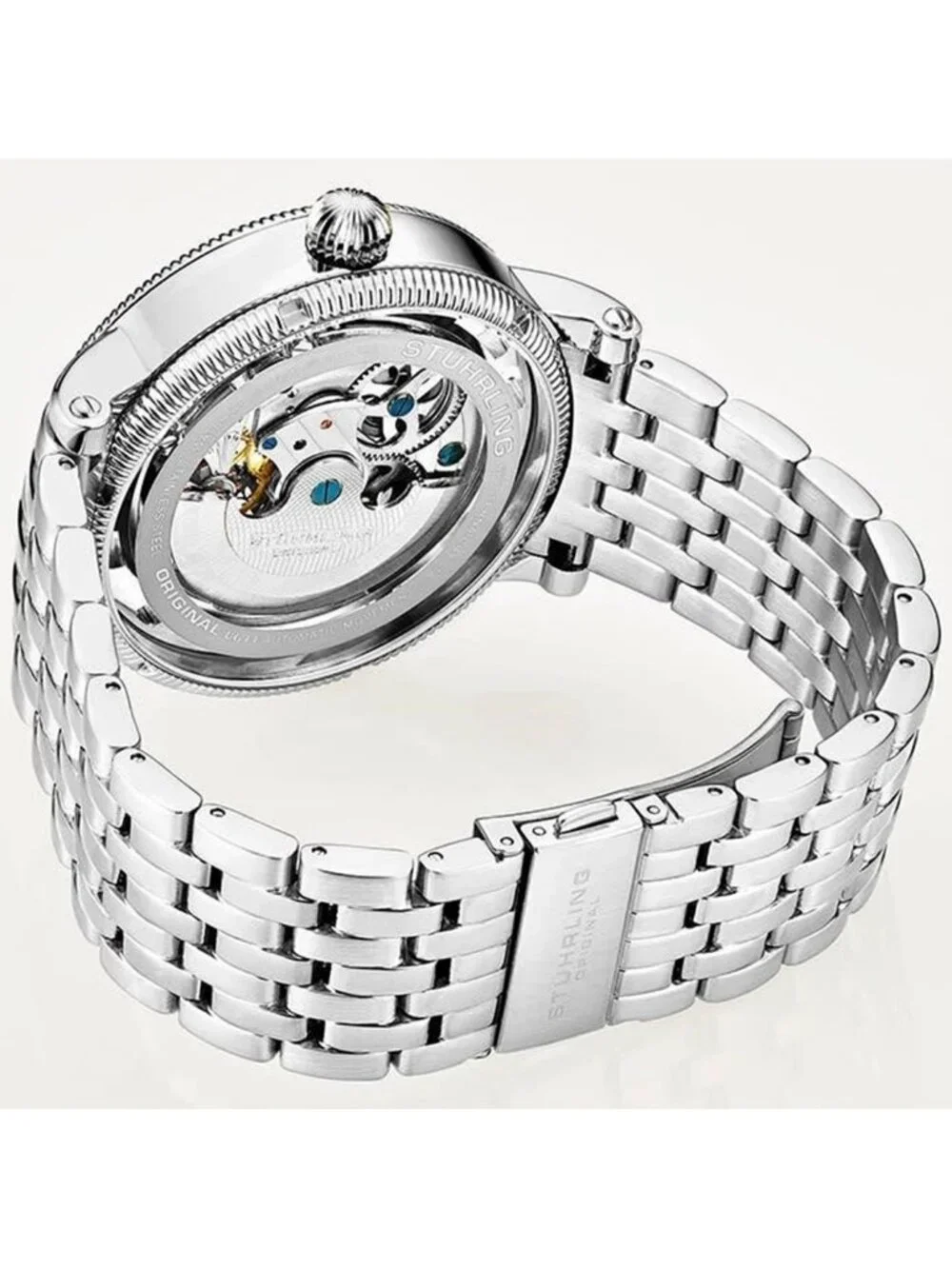 NWT Stuhrling Original Legacy Automatic Silver Dial Men's Watch